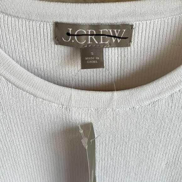 J Crew Sleeveless sweater-dress in stretch viscose blend Womens Small White - Picture 4 of 10